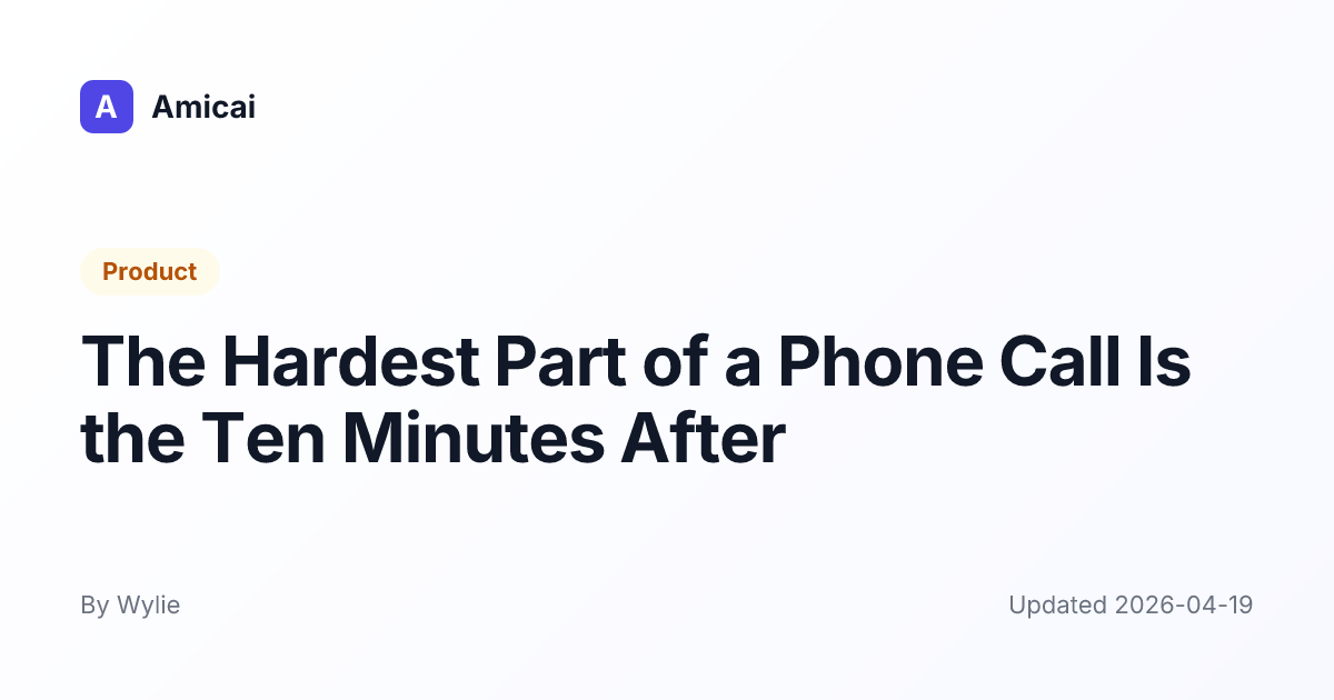 Illustrated preview for The Hardest Part of a Phone Call Is the Ten Minutes After