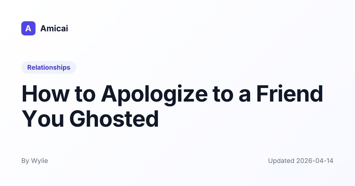 Illustrated preview for How to Apologize to a Friend You Ghosted