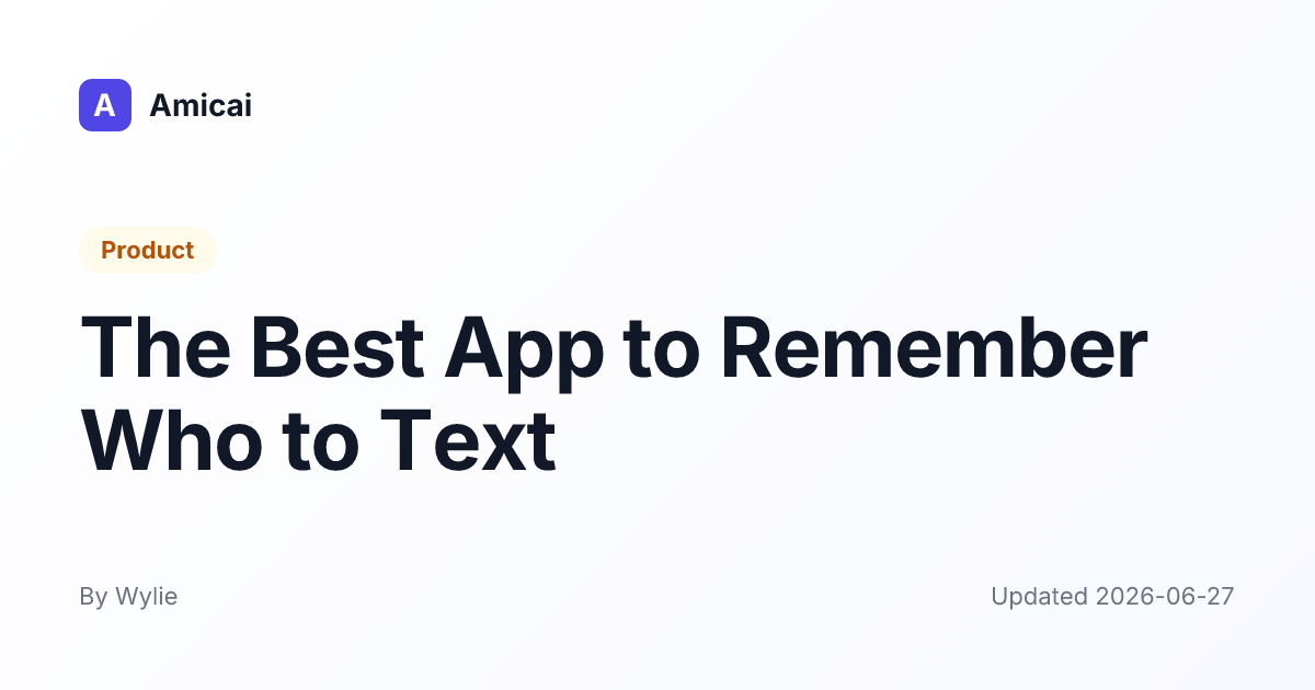 Illustrated preview for The Best App to Remember Who to Text