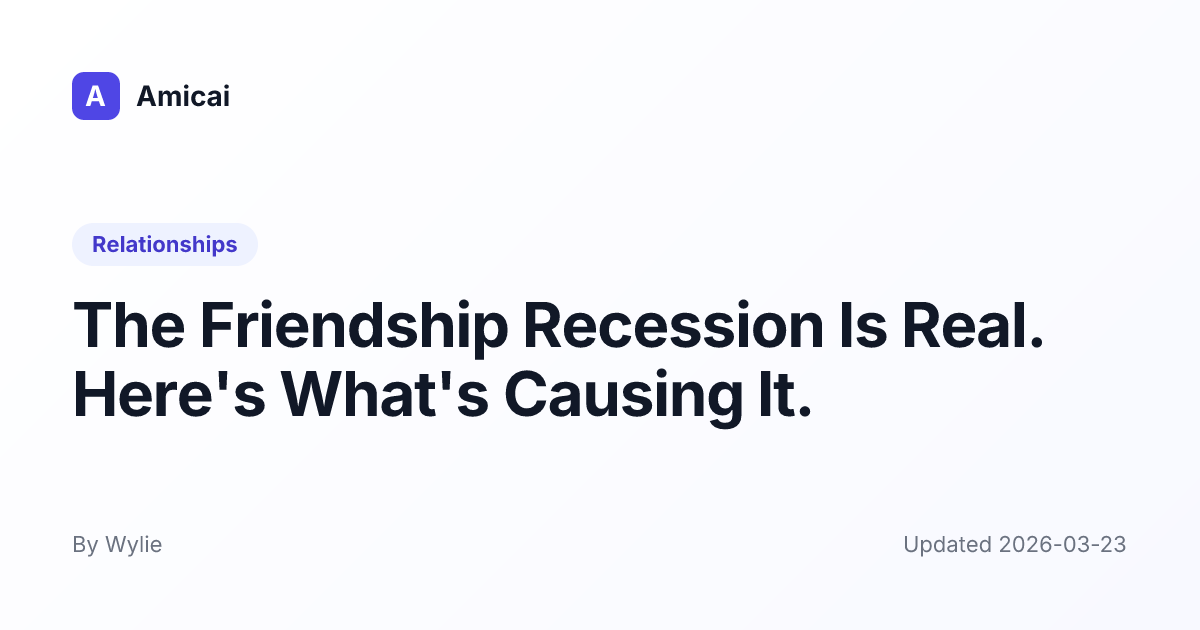 Illustrated preview for The Friendship Recession Is Real. Here's What's Causing It.