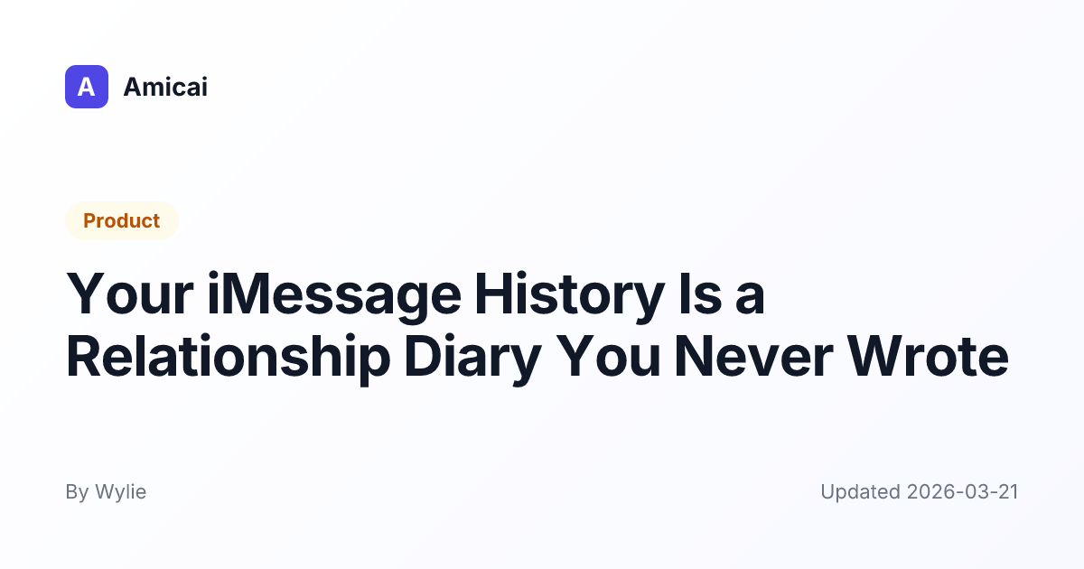 Illustrated preview for Your iMessage History Is a Relationship Diary You Never Wrote