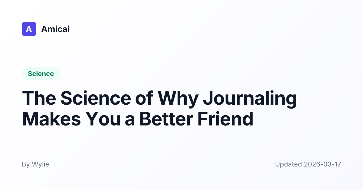Illustrated preview for The Science of Why Journaling Makes You a Better Friend