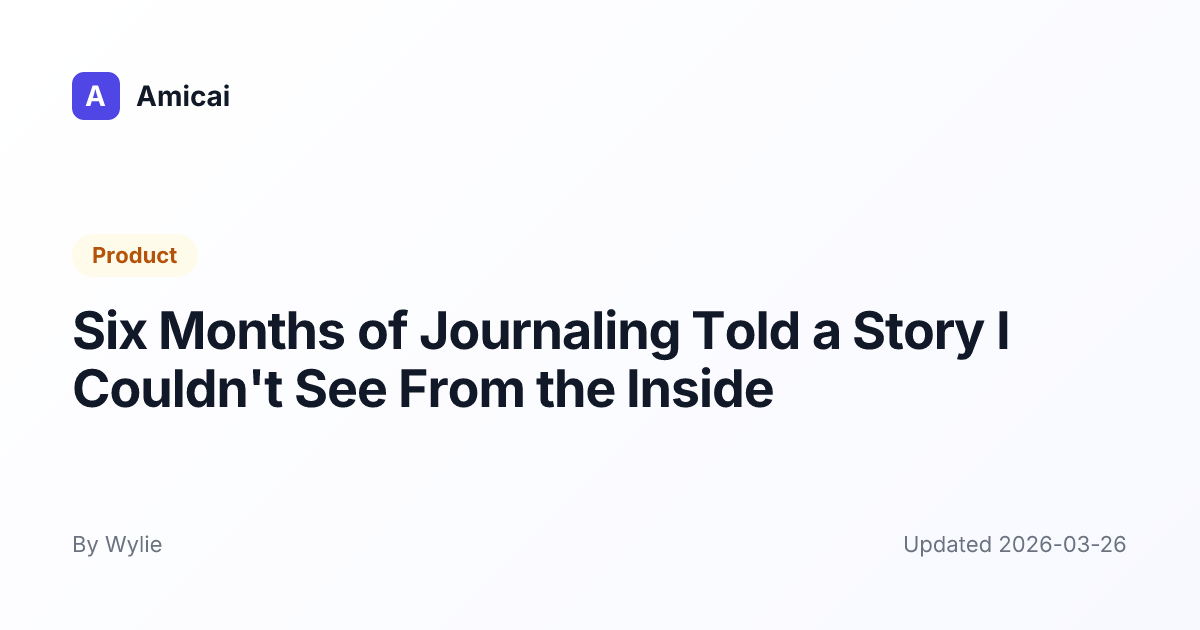 Illustrated preview for Six Months of Journaling Told a Story I Couldn't See From the Inside
