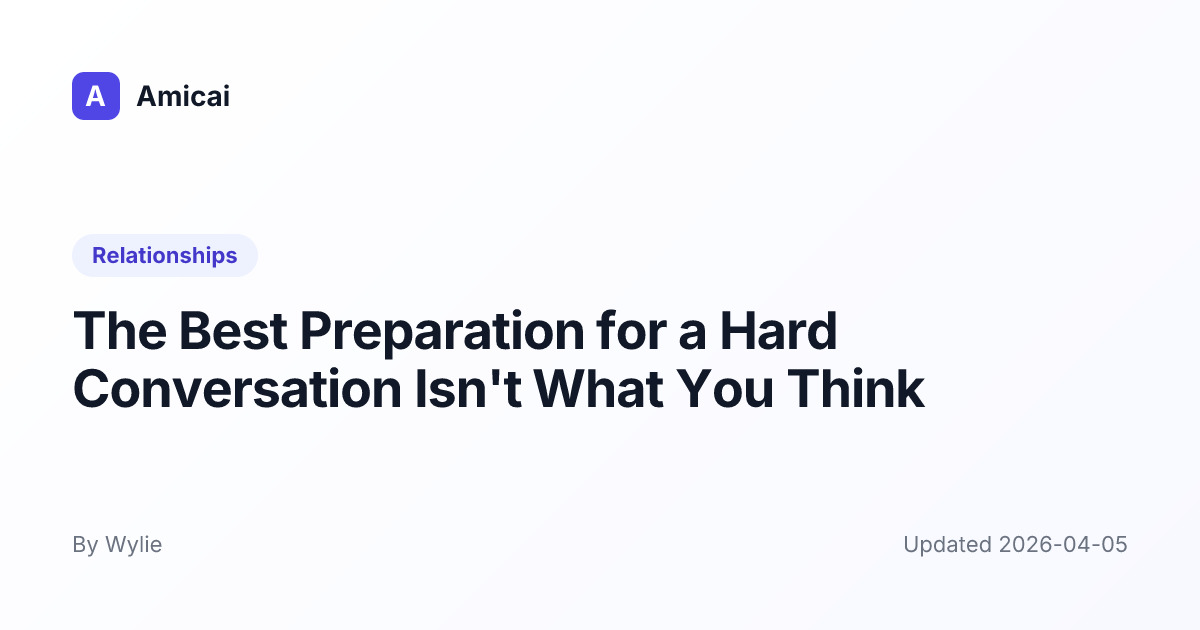 Illustrated preview for The Best Preparation for a Hard Conversation Isn't What You Think