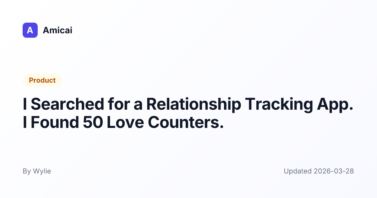 Illustrated preview for I Searched for a Relationship Tracking App. I Found 50 Love Counters.