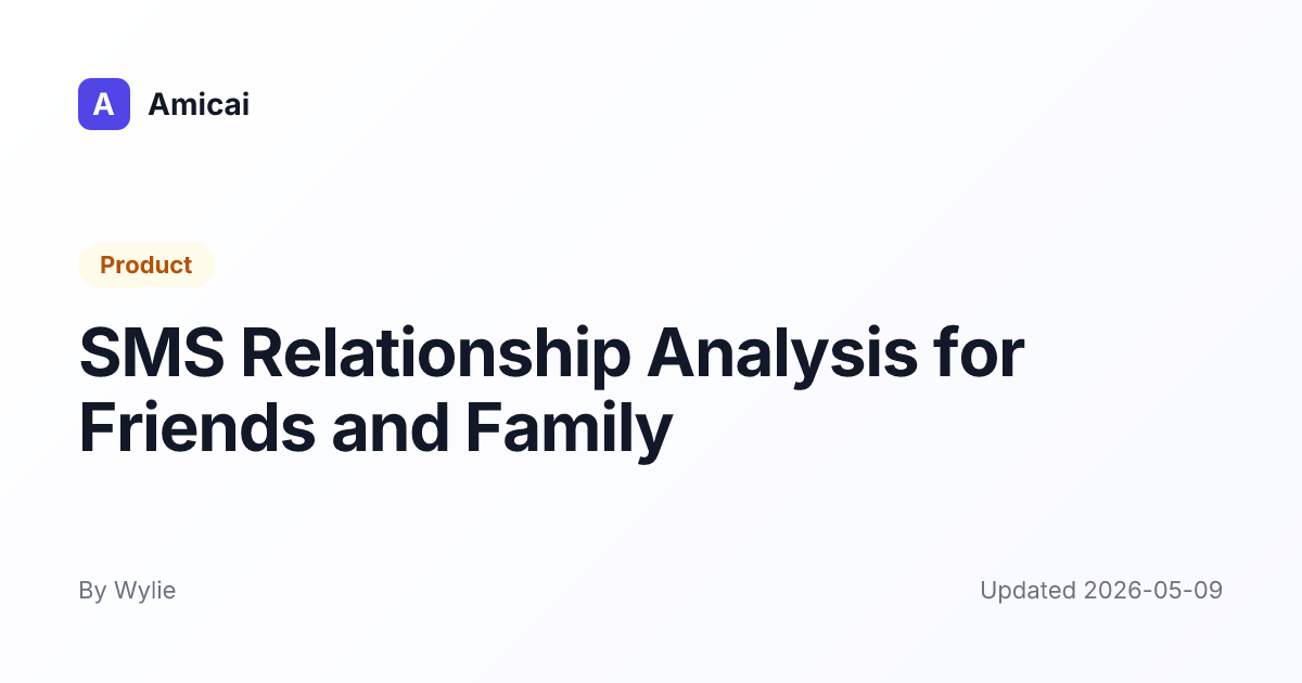 Illustrated preview for SMS Relationship Analysis for Friends and Family